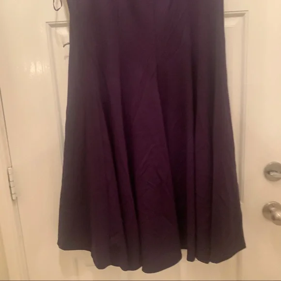 Purple Bejewled Flare Tail Dress - Picture 7 of 16